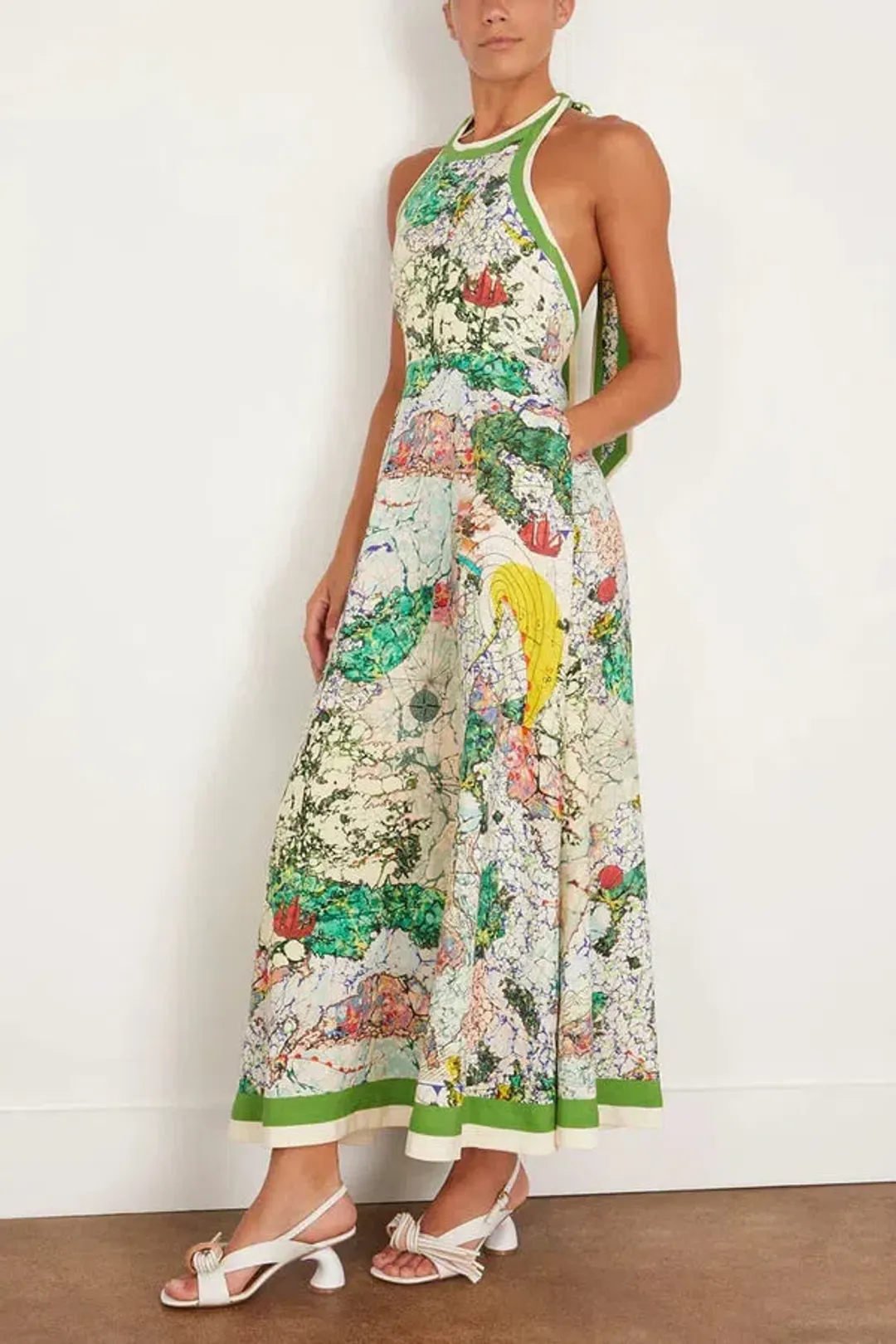 Alemais Odyssey Halter Dress size 12 for rent on The Volte - main image