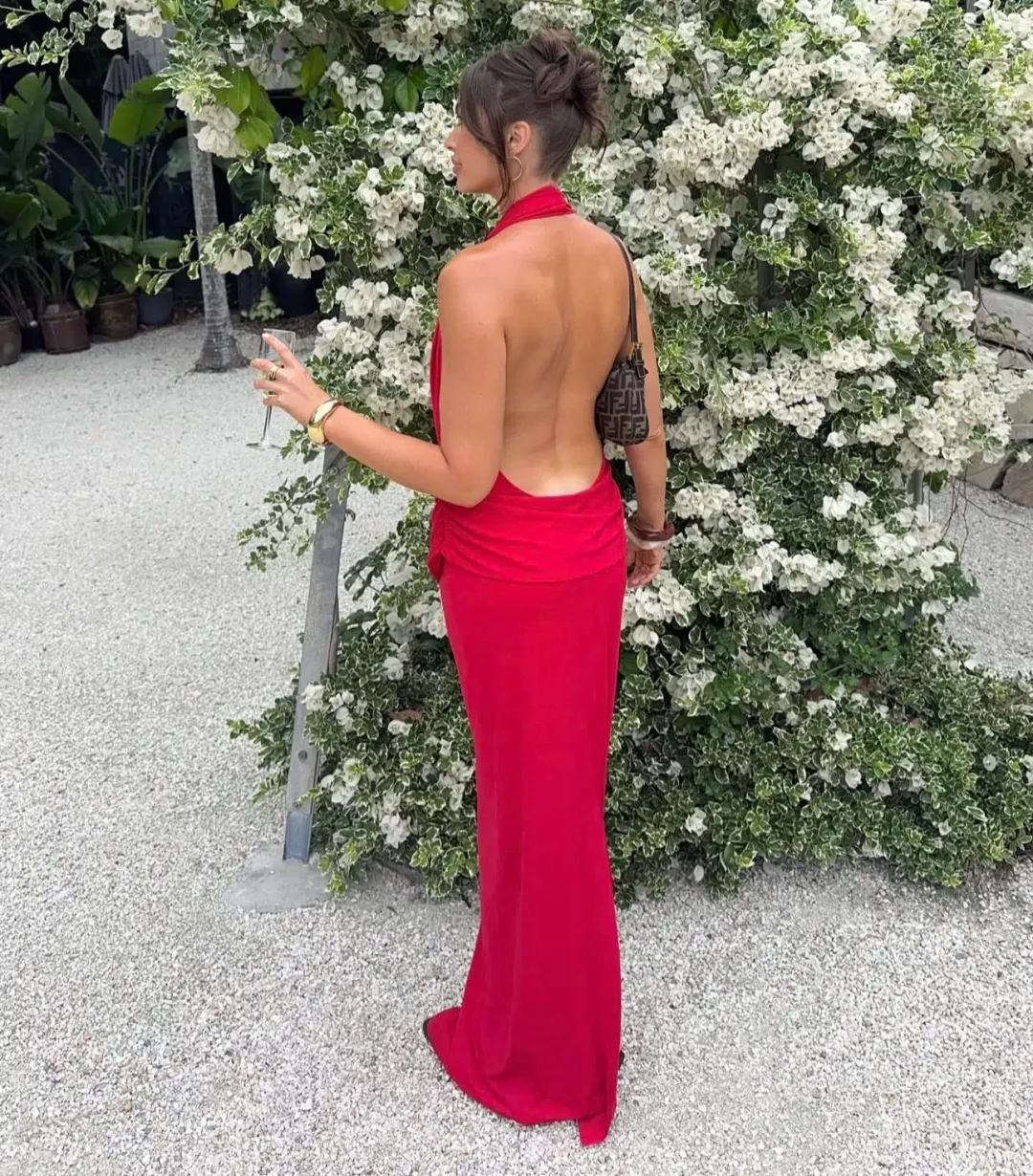 Misha The Vanessa Jersey Dress Cherry Red Size L / 12  for rent on The Volte - main image