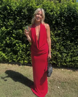 Misha The Vanessa Jersey Dress Cherry Red Size L / 12  for rent on The Volte - image 1