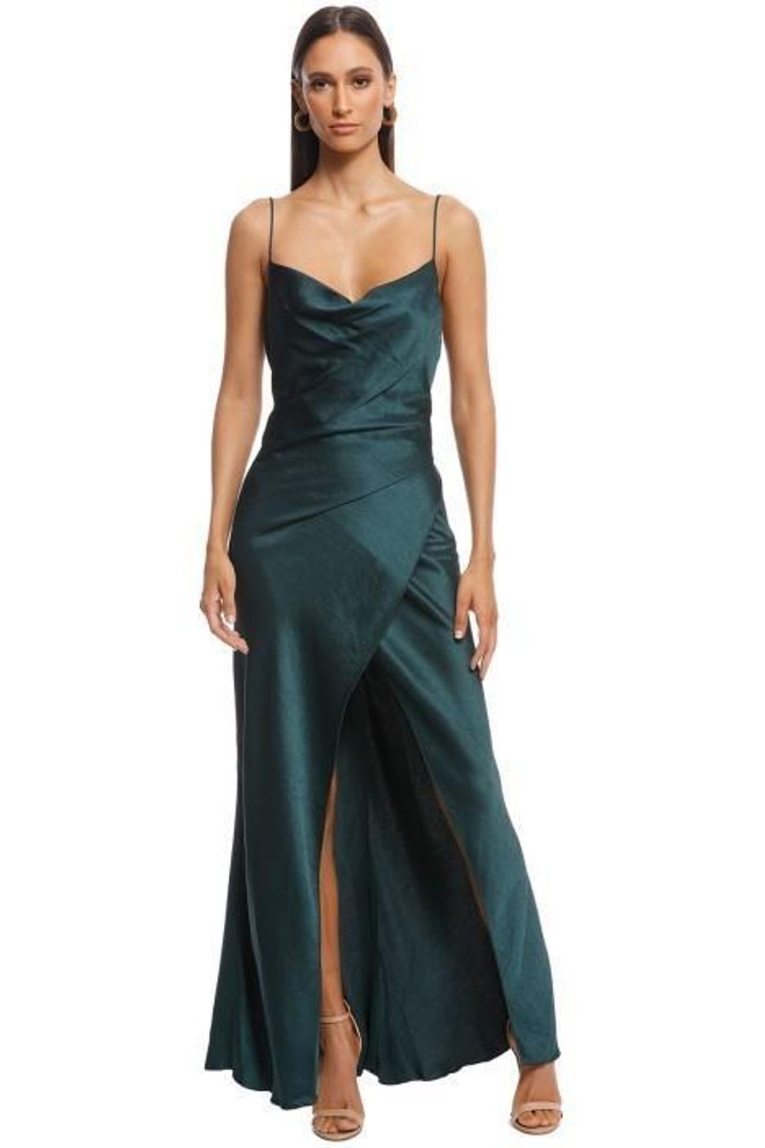 Camilla and Marc Bowery Slip Dress Fitzgerald Green Size 6 for rent on The Volte - main image