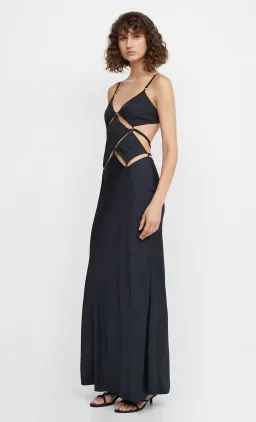 Bec & Bridge Diamond Days Strap Maxi Dress Black Size 6 for rent on The Volte - image 3