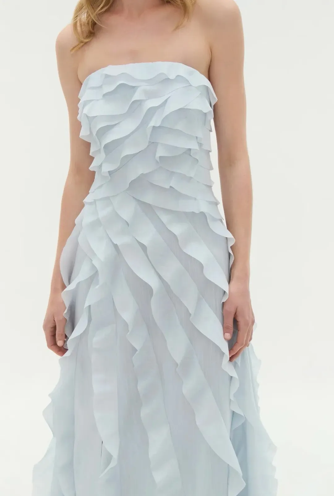 Aje Allairie Gown pastel blue size 8 for rent on The Volte - main image