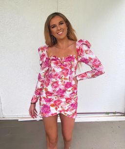 Sofia The Label Dolce Dress Pink Rose Floral Size 6 for rent on The Volte - image 4