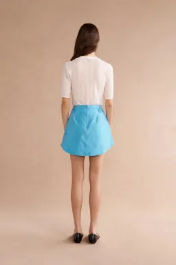 Lovaan Cosette Mini Skirt Electric Blue Size 12 for rent on The Volte - image 3