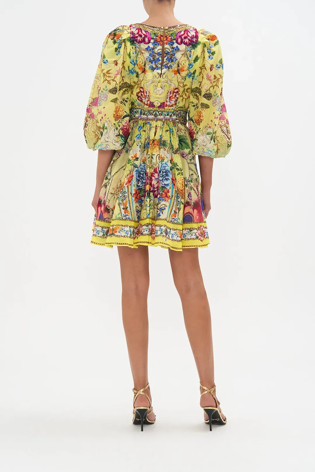 Camilla Blouson Flared Dress Birds And The Bees size L au 14 for rent on The Volte - main image