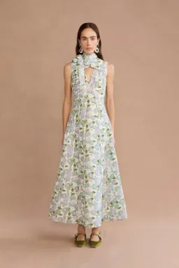 Lovaan Stevie Midi Dress Cascade Floral Size 8 for rent on The Volte - image 1