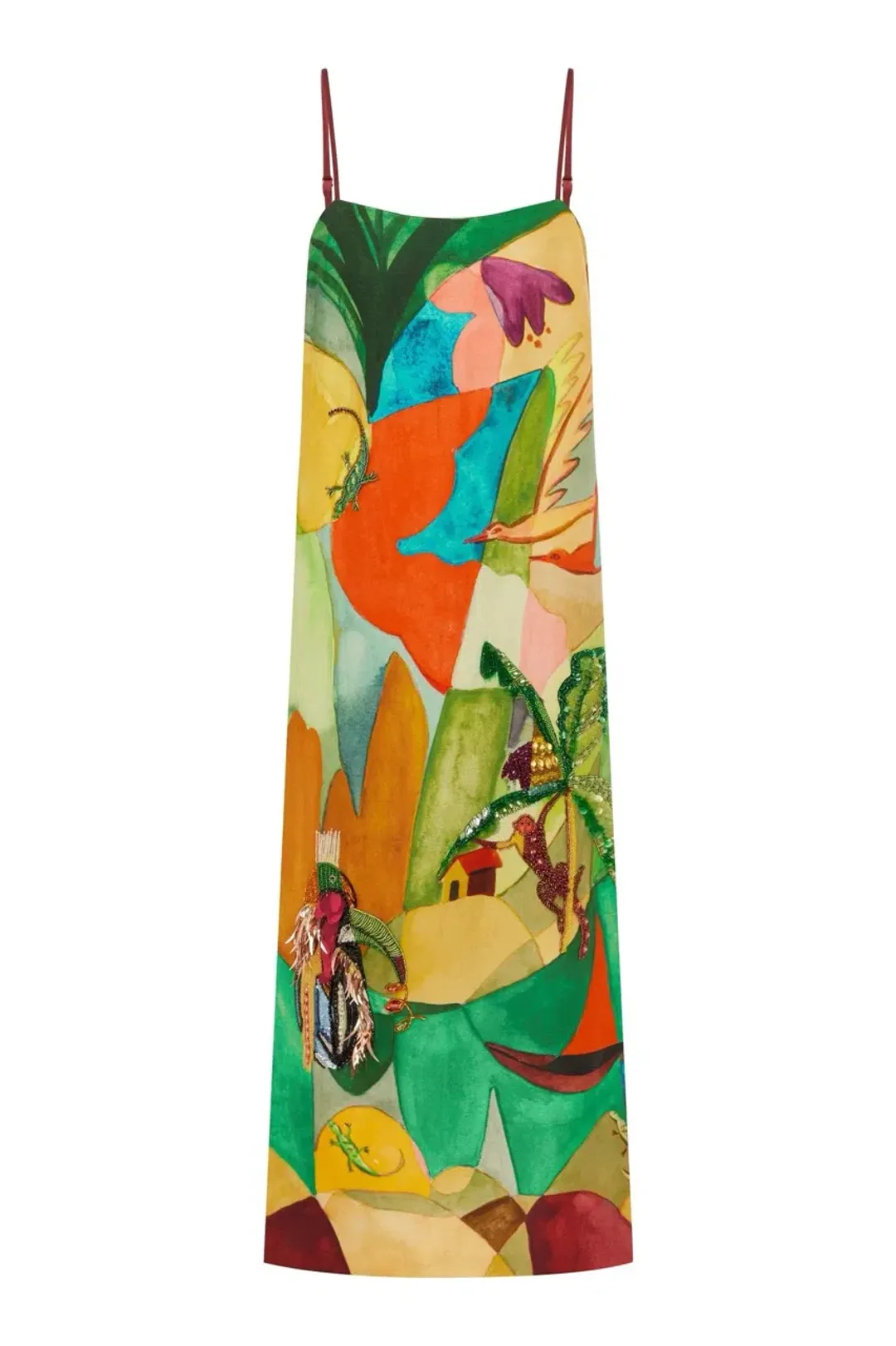 Alemais Mokshini Embellished Midi Dress Size 6 for rent on The Volte - main image