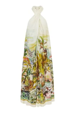 Alemais Jungle Boogie Silk Halter Dress Size 8 for rent on The Volte - image 5