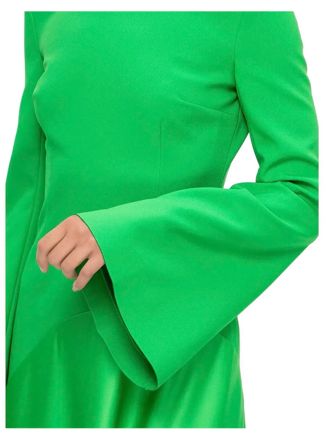 Solace London Gaia Midi Dress Bright Green Size 12 for rent on The Volte - main image