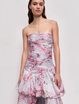Aje Ambrose Gown in Cherry Blossom Size 8 for rent on The Volte - image 4