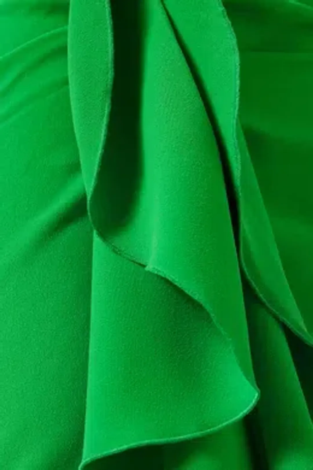 Solace London Off-the-shoulder Ruffled Dress Lotus Green Size 10 for rent on The Volte - main image