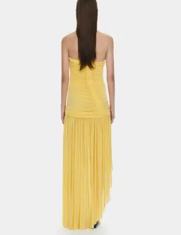 Christopher Esber Arced Orion Strapless Gown in Soleil Size 6 for rent on The Volte - image 3