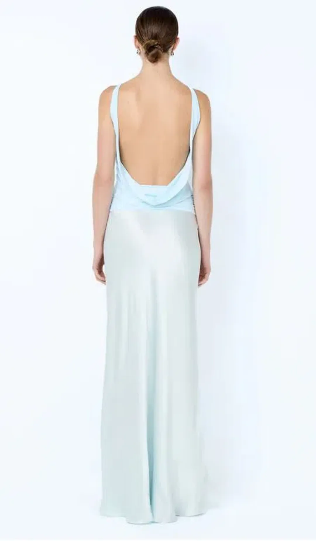 Bec and Bridge Mirabelle Cowl Maxi in Blue Size 8 for rent on The Volte - main image