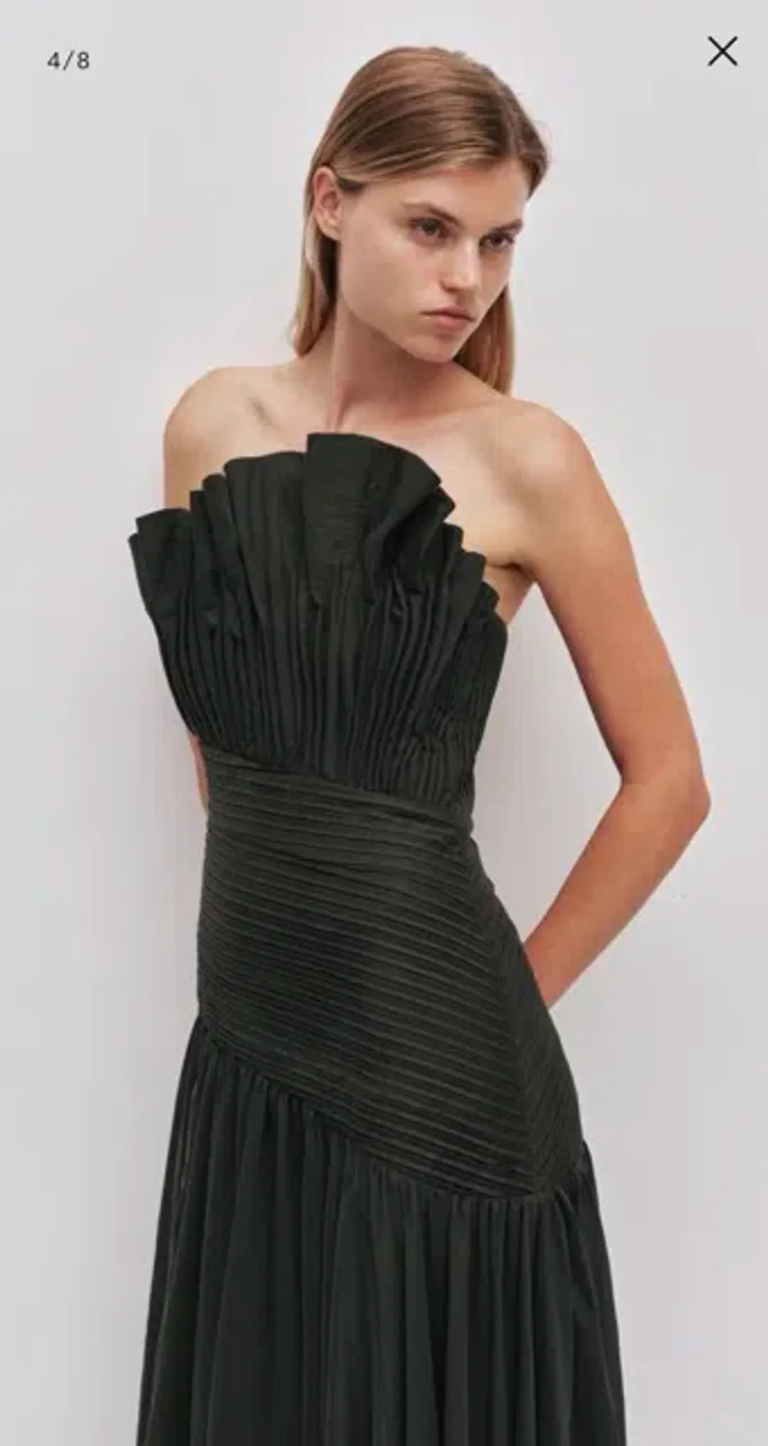 Aje - Aquiline Gown - Hunter Green - Size 8 for rent on The Volte - main image