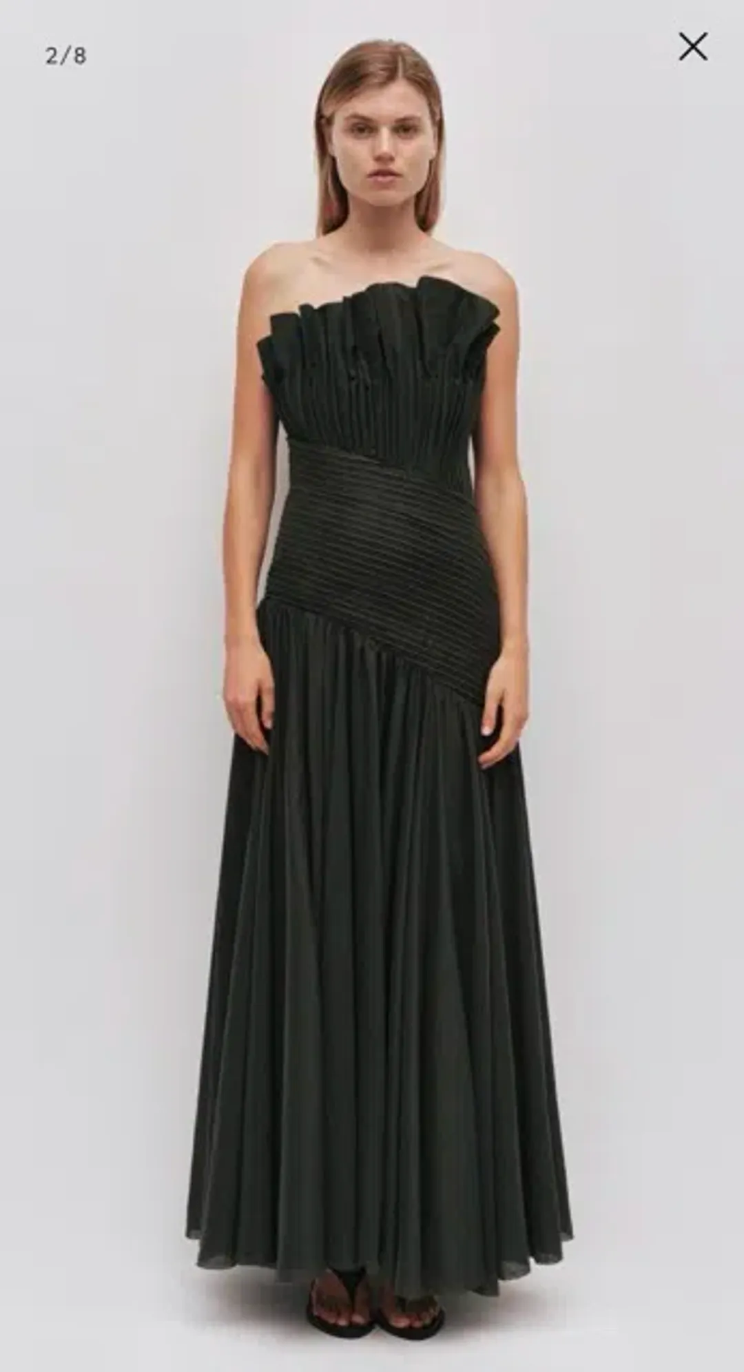 Aje - Aquiline Gown - Hunter Green - Size 8 for rent on The Volte - main image