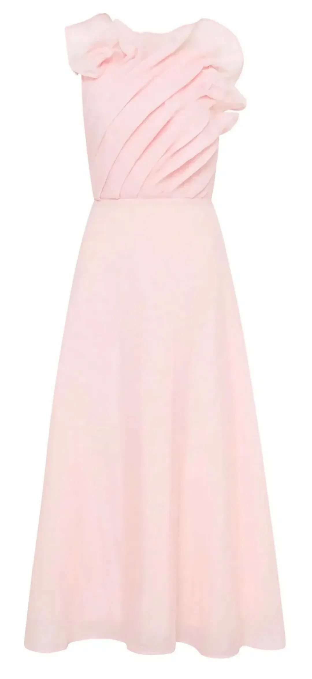 Aje - Genesis Midi Dress - Soft Pink - Size 6/8 for rent on The Volte - main image