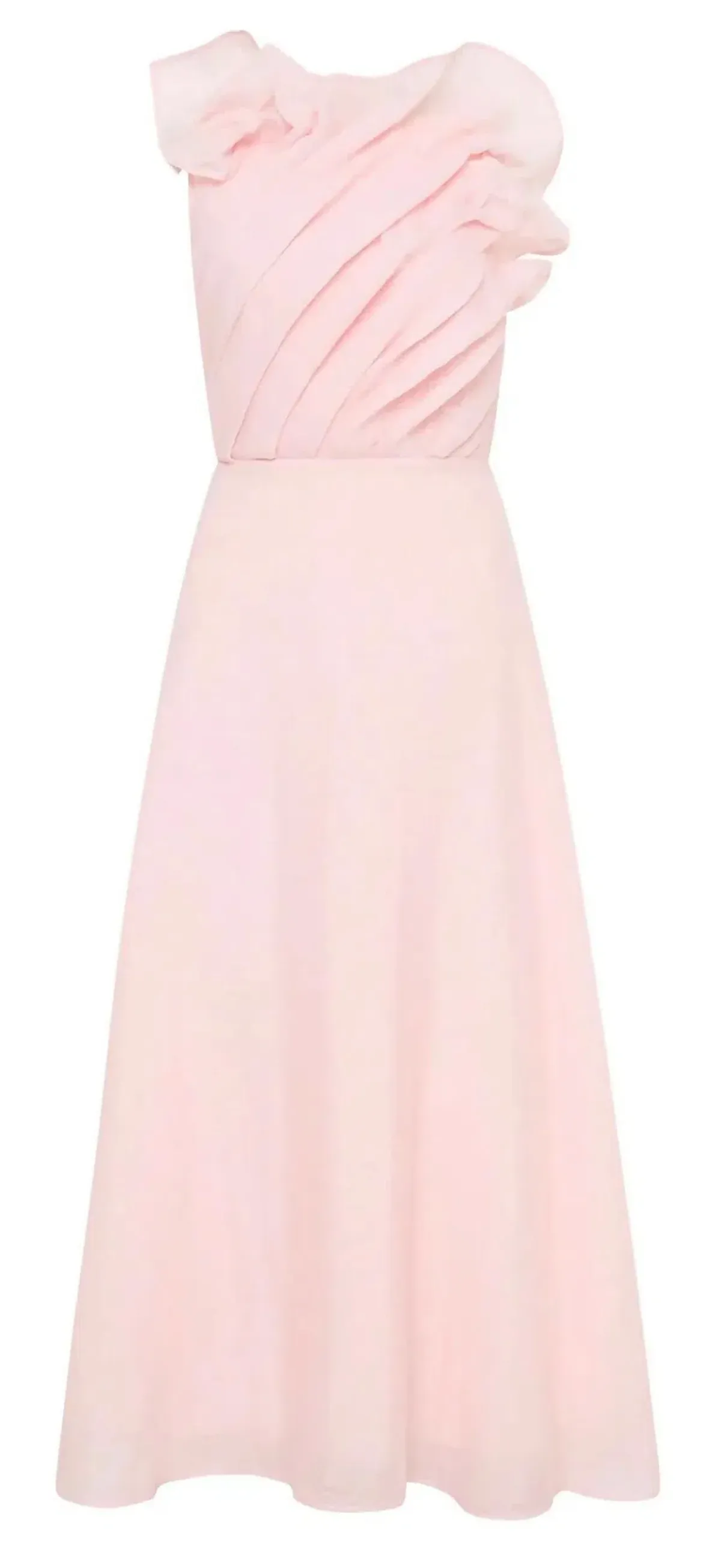 Aje - Genesis Midi Dress - Soft Pink - Size 6/8 for rent on The Volte - main image