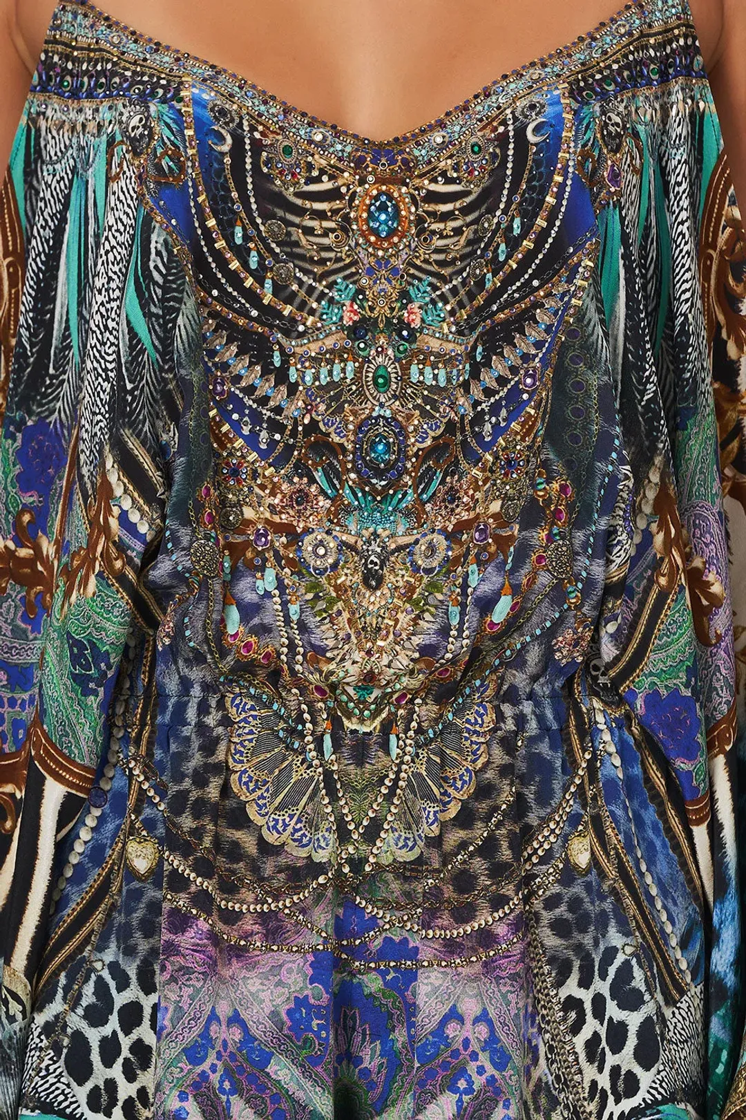 CAMILLA FRANKS DROP SHOULDER PLAYSUIT ANIMAL ARMY SIZE S / AU 10 for rent on The Volte - main image