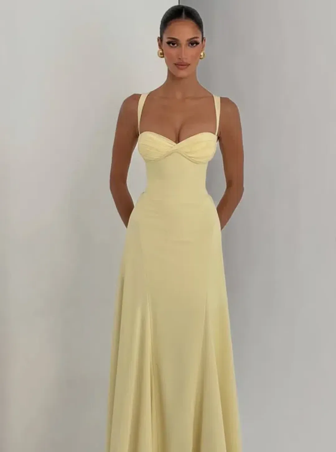 Babyboo Fashion Irie Maxi Dress Lemon 6 for rent on The Volte - main image