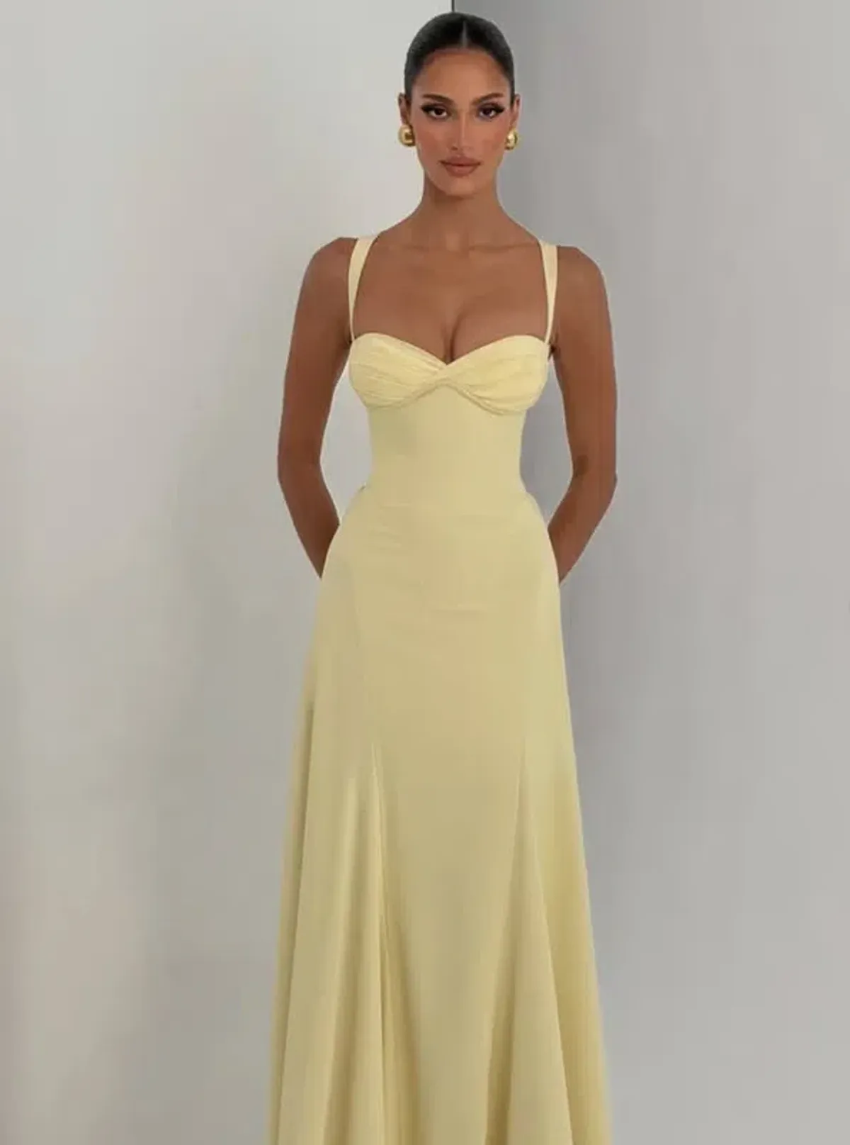 Babyboo Fashion Irie Maxi Dress Lemon 8 for rent on The Volte - main image