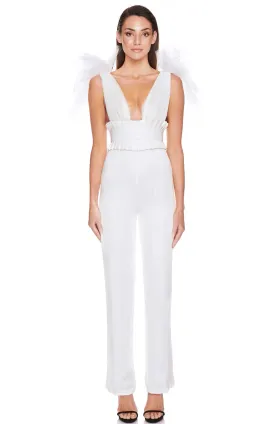 Eliya The Label Romee Pansuit White Size 12 / L for rent on The Volte - image 1