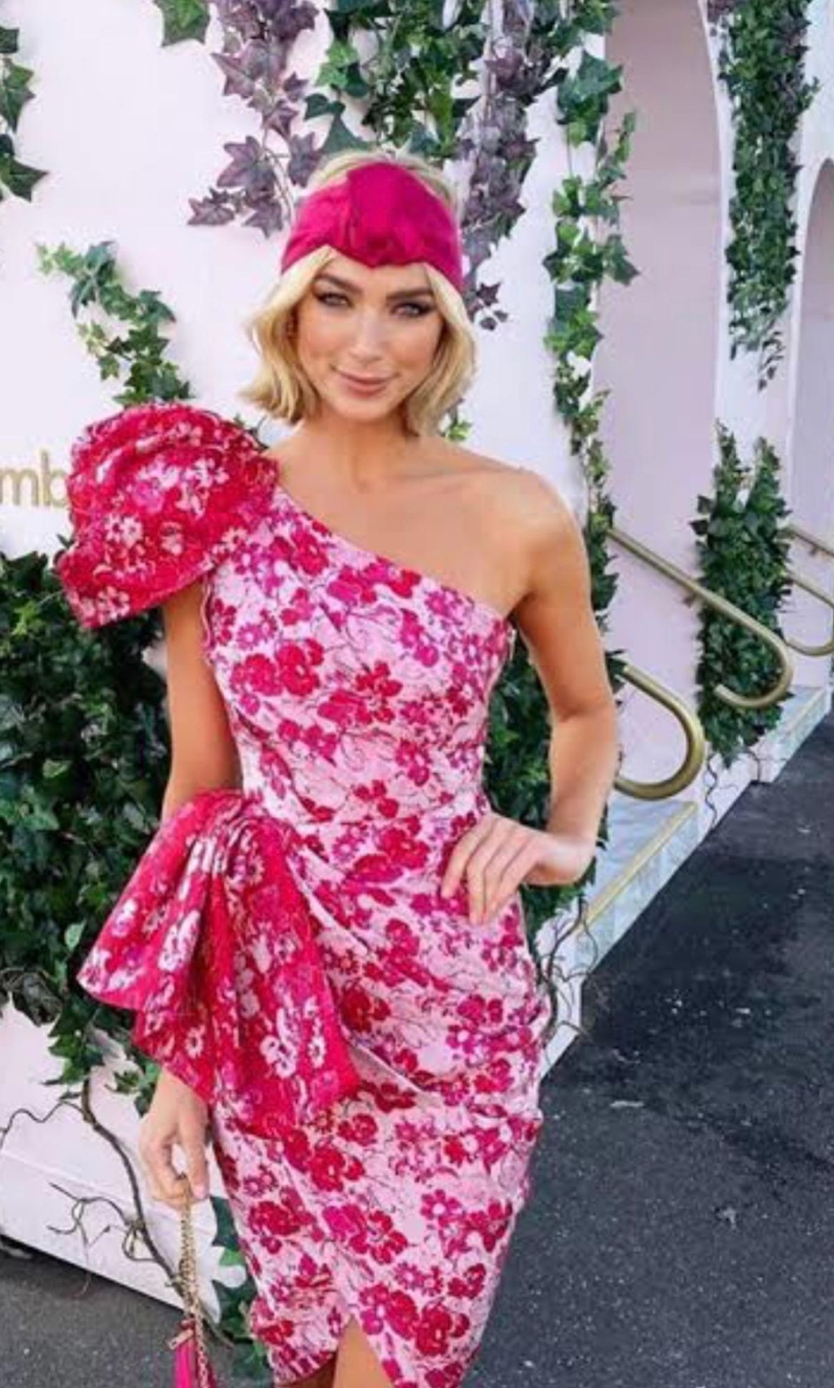 Eliya The Label Michelle Dress Pink Size 10 for rent on The Volte - main image