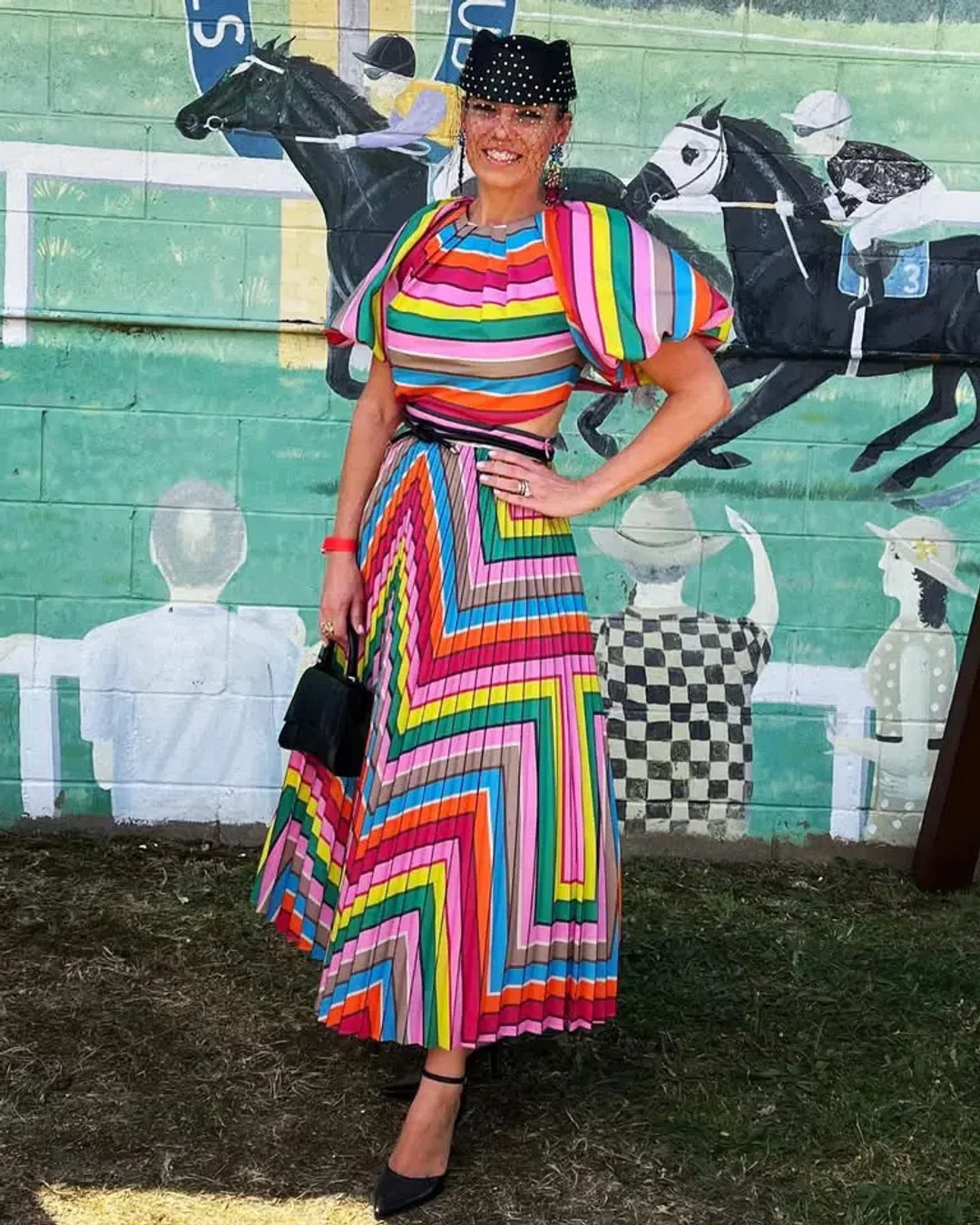 REBECCA VALLANCE DALI PUFF SLEEVE MIDI SIZE 12 for rent on The Volte - main image
