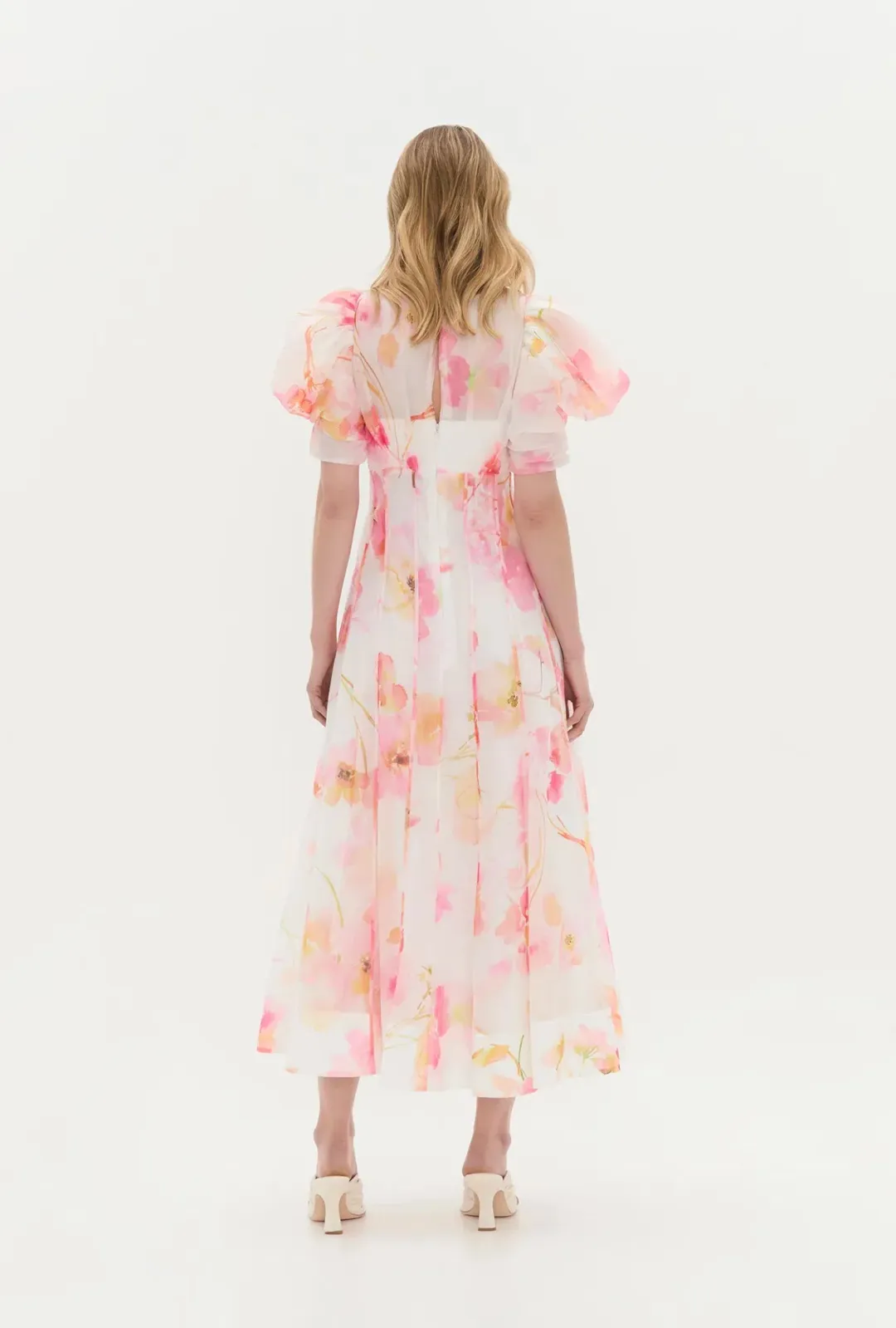 Aje Clementine Midi Dress Wildflowers Size 10 for rent on The Volte - main image