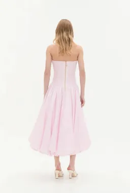 Aje Violette Bubble Midi Dress Pastel Pink Size 8 for rent on The Volte - image 6