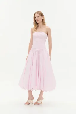Aje Violette Bubble Midi Dress Pastel Pink Size 8 for rent on The Volte - image 5