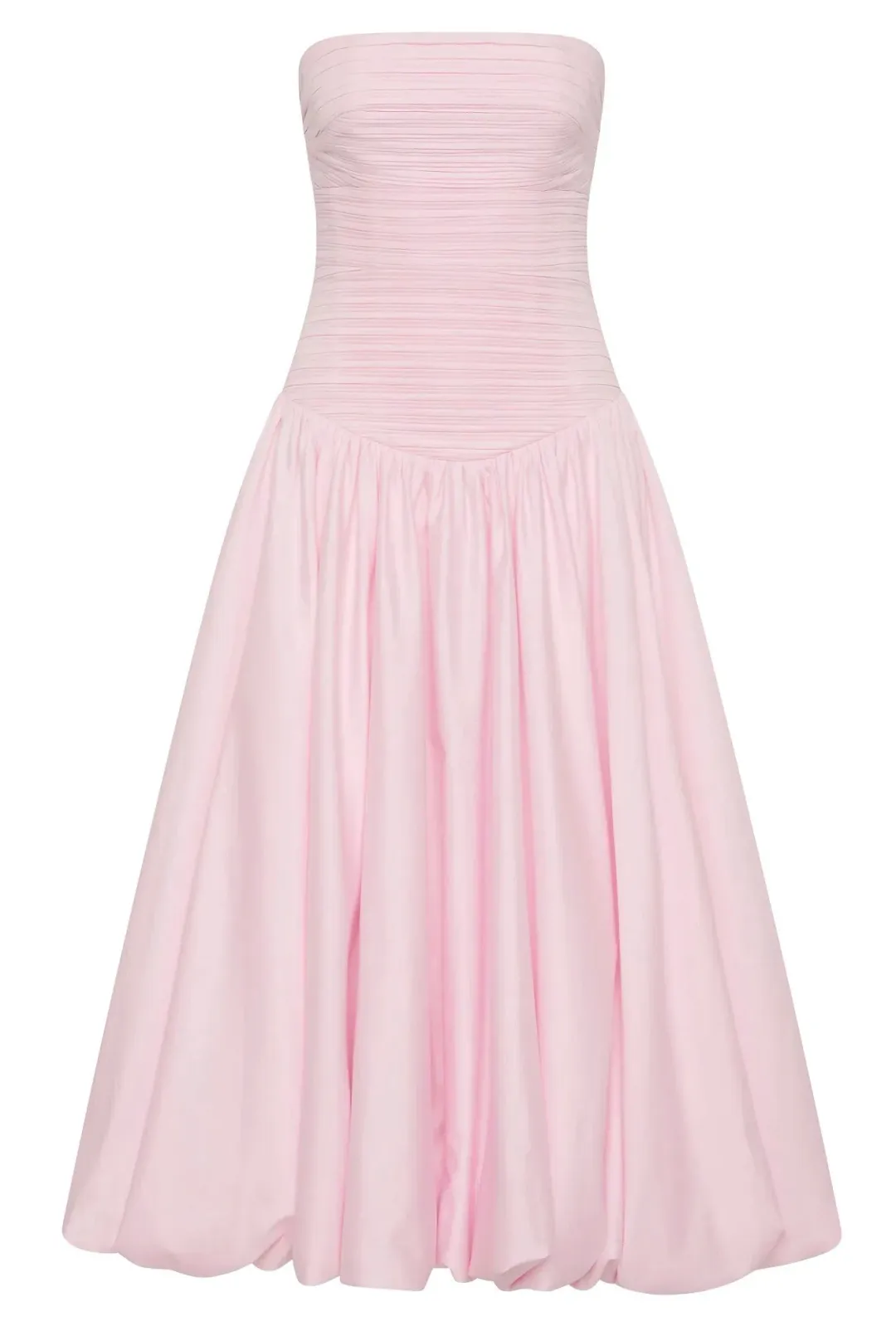 Aje Violette Bubble Midi Dress Pastel Pink Size 8 for rent on The Volte - main image