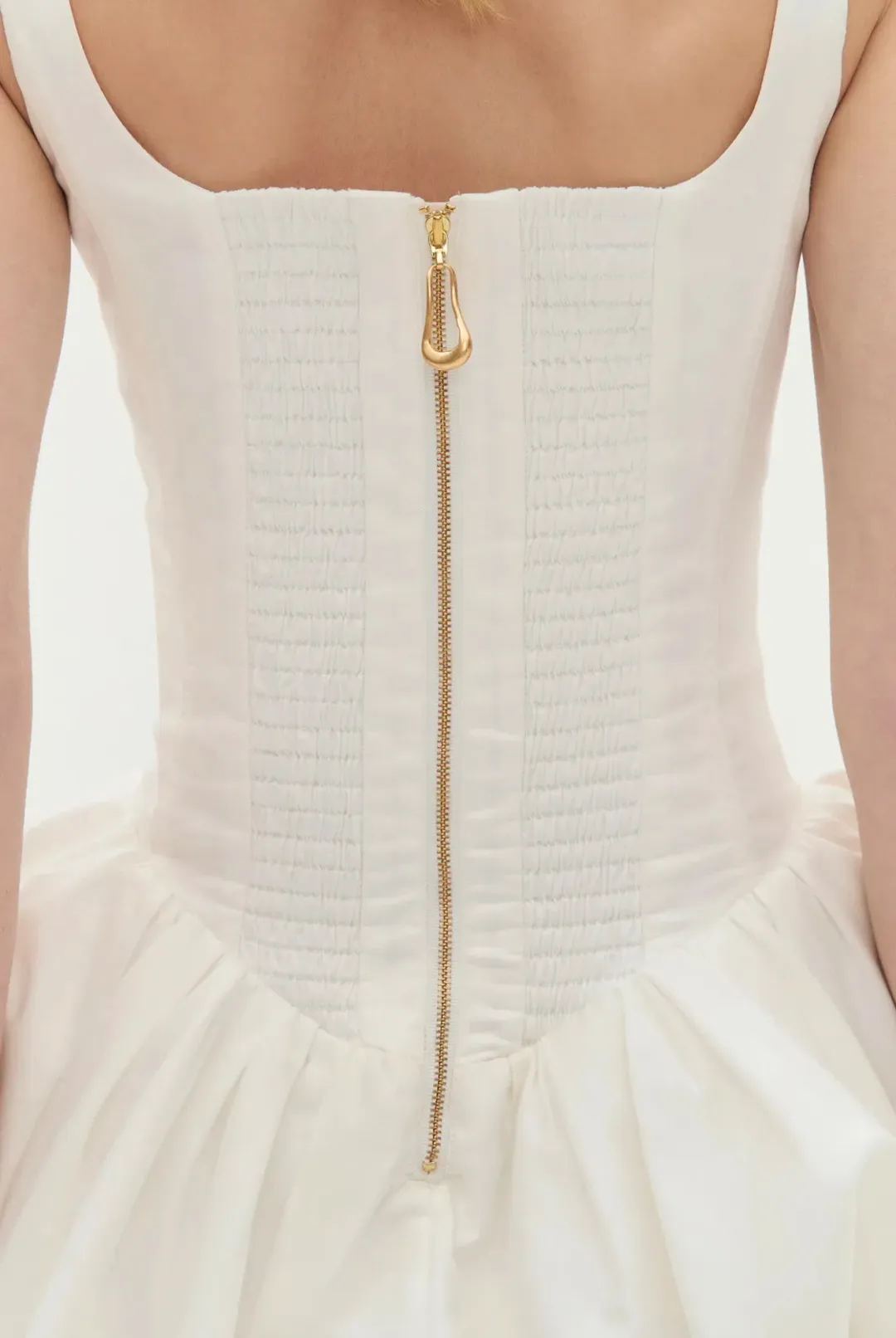 Aje Alani Mini Dress Ivory Size 10 for rent on The Volte - main image