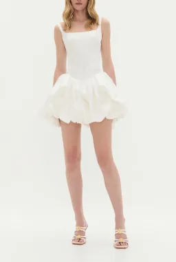 Aje Alani Mini Dress Ivory Size 10 for rent on The Volte - image 6
