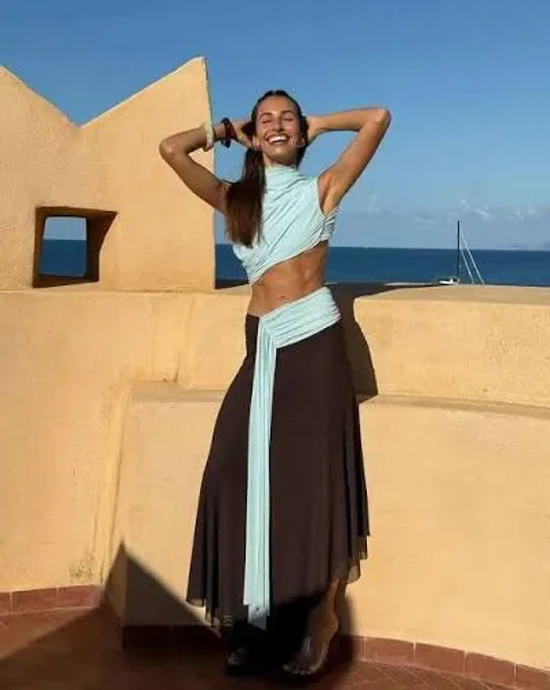 Bec + Bridge Conni Asym Midi Dress Size 8 for rent on The Volte - main image