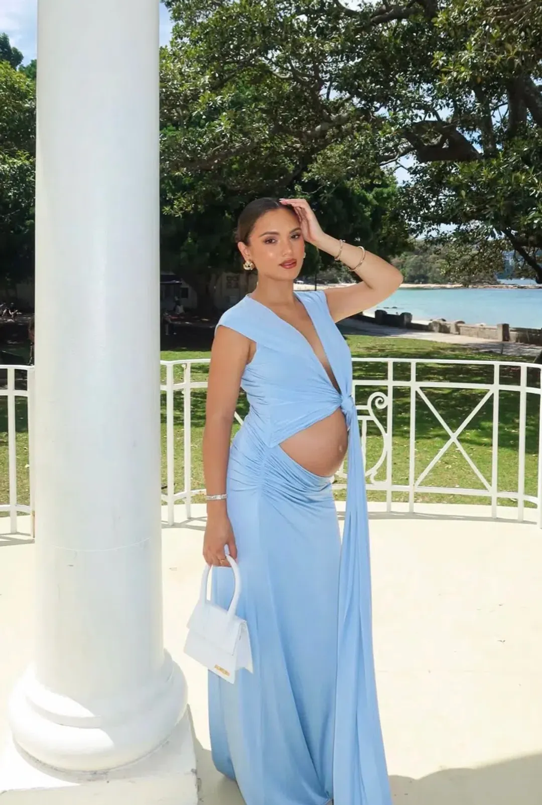 Arcina Ori Jade Dress Blue size XS for rent on The Volte - main image