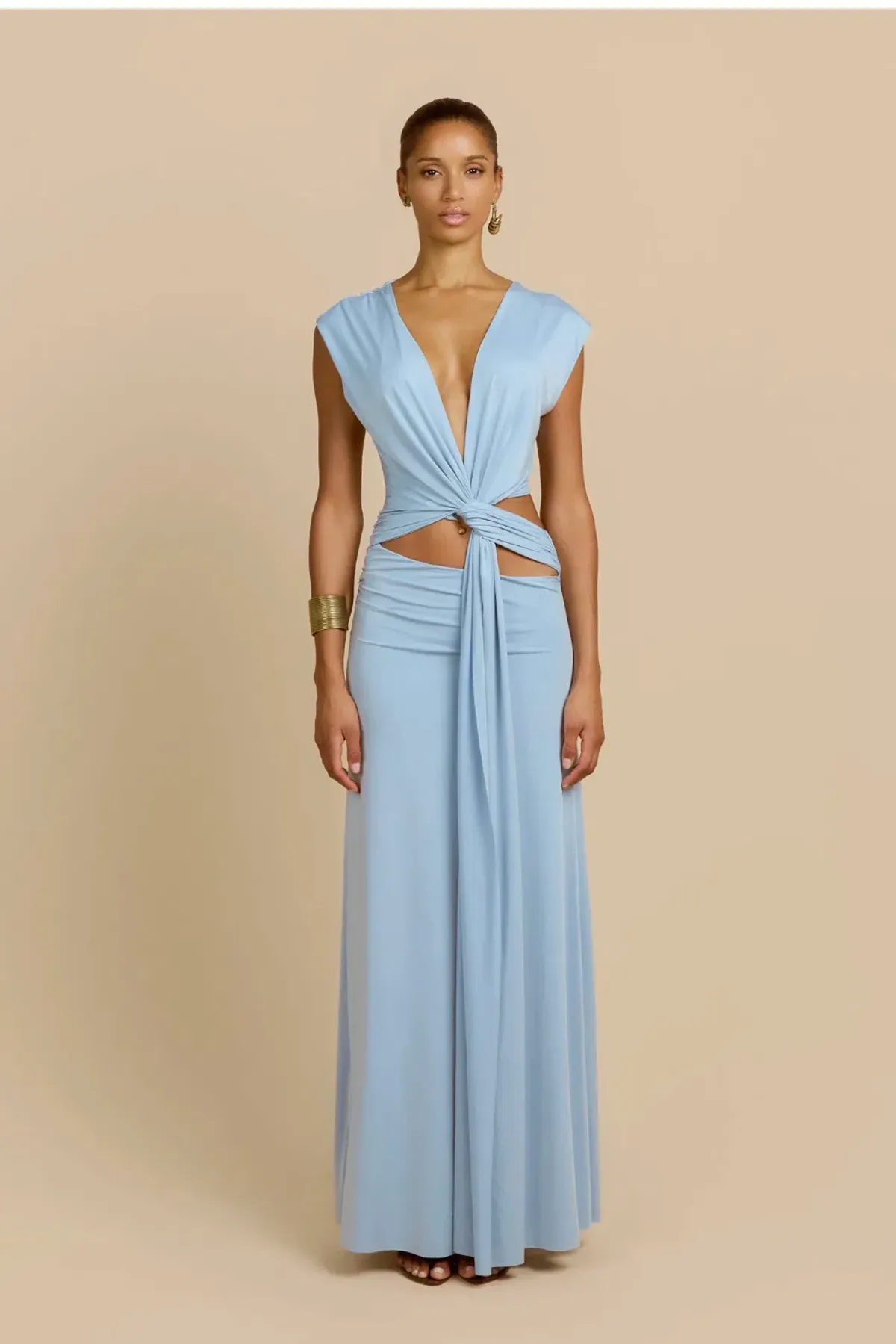 Arcina Ori Jade Dress Blue size XS for rent on The Volte - main image