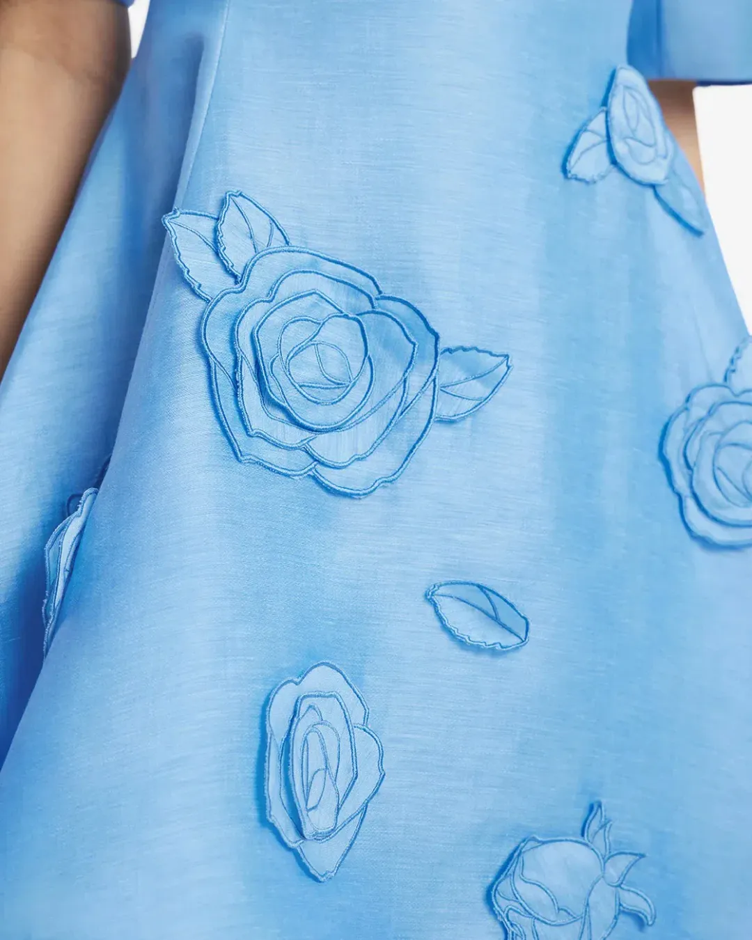 Leo Lin Simona Appliqué Mini Dress; size 8 for rent on The Volte - main image