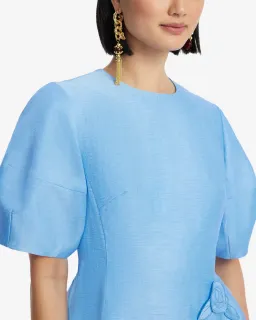 Leo Lin Simona Appliqué Mini Dress; size 10 for rent on The Volte - image 2