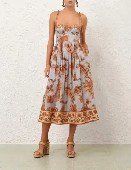 Zimmermann Aster Corset Midi Dress - size 1/10 for rent on The Volte - image 1