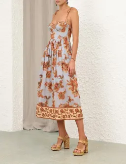 Zimmermann Aster Corset Midi Dress - size 1/10 for rent on The Volte - image 2