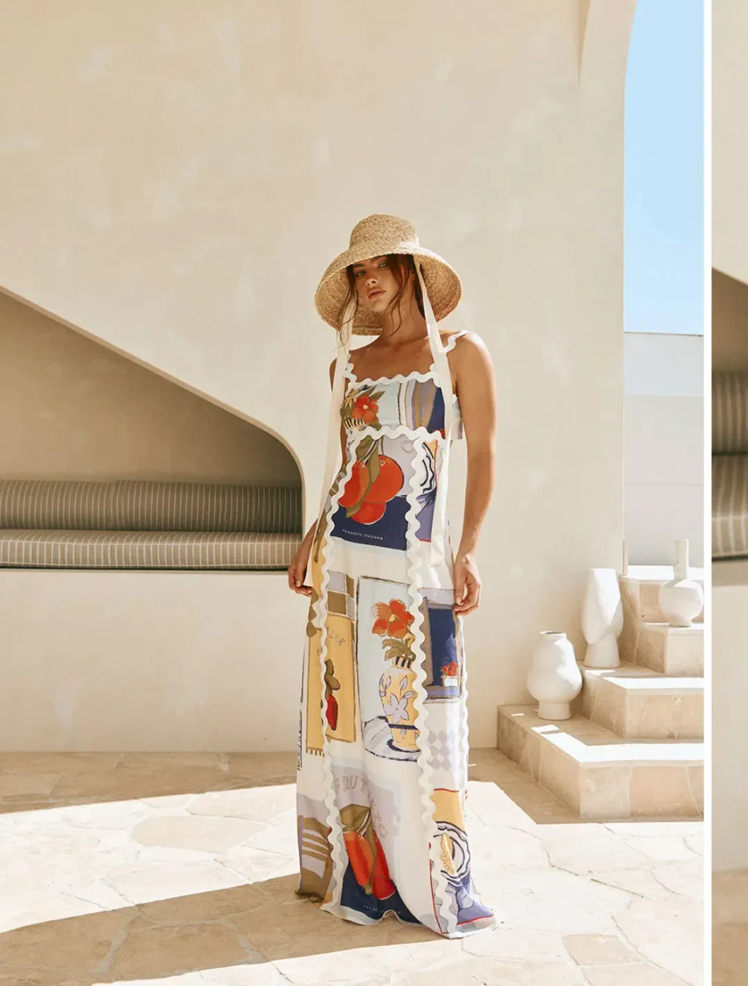 Terazza Dress Villagio Purple Print for rent on The Volte - main image