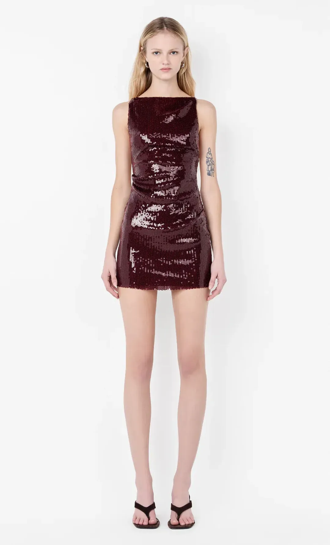 Bec and Bridge Celestia Mini Dress Plum - Size 6 for rent on The Volte - main image