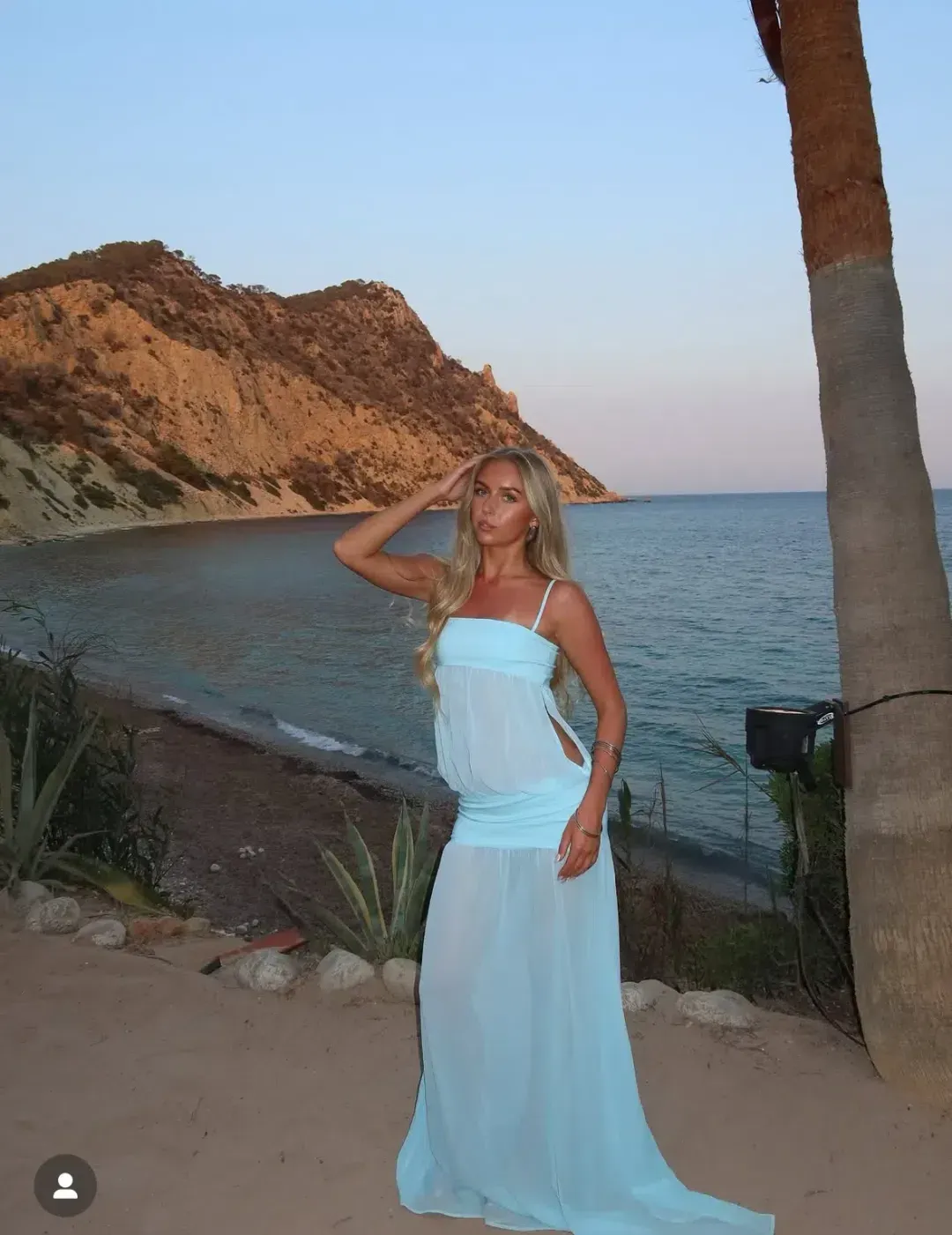 Ance Gria - Romeo Gown (Aqua) Size XS for rent on The Volte - main image