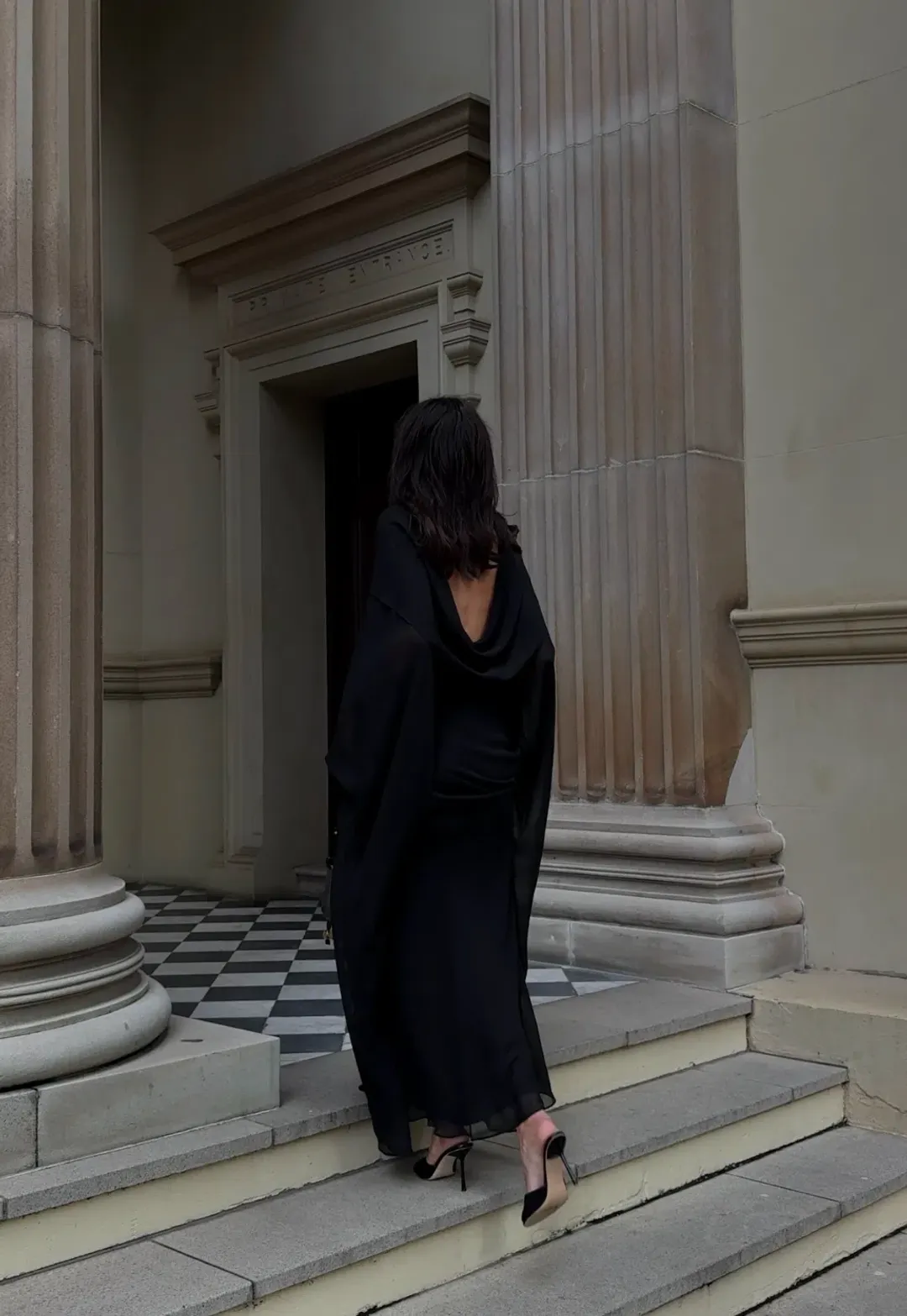 AUTORE STUDIO ELARA DRESS IN BLACK BEAUTY for rent on The Volte - main image