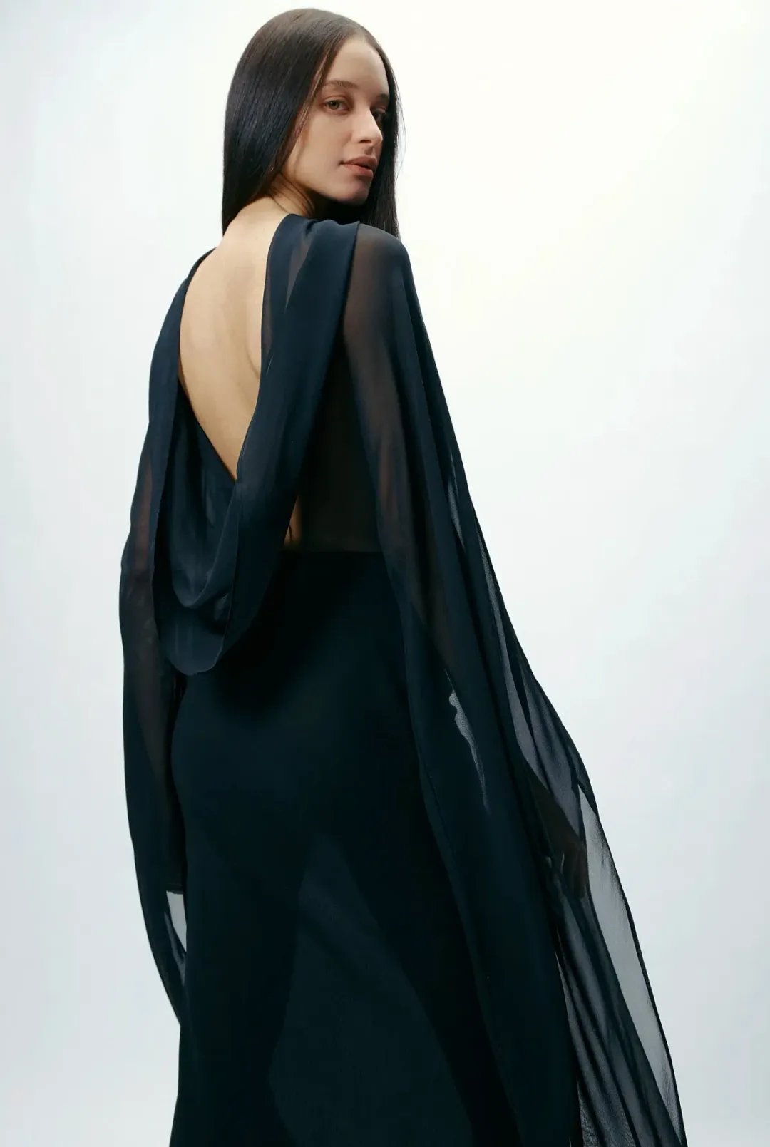 AUTORE STUDIO ELARA DRESS IN BLACK BEAUTY for rent on The Volte - main image