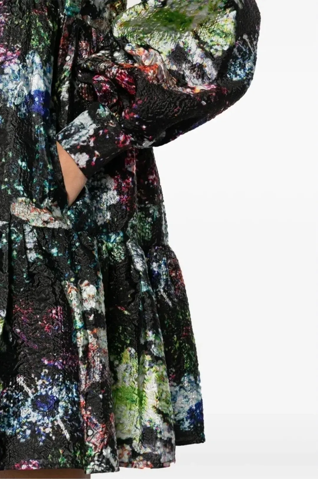 Stine Goya Jasmine Dress Size XL 14 AU/UK Glitter Bloom Floral for rent on The Volte - main image