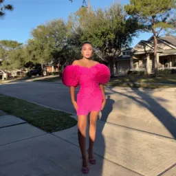 AJE Crystallise Pleated Mini Dress In Fuchsia Size 10 for rent on The Volte - image 5