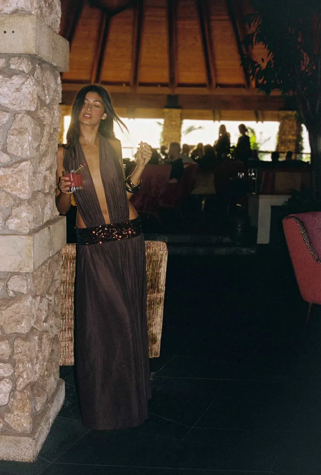 Saboa Studios Alessandra Maxi , Brown Size 8 (Small) for rent on The Volte - main image