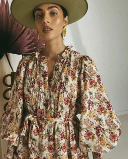 La Boheme Aurelia Gown Floral One Size for rent on The Volte - image 1