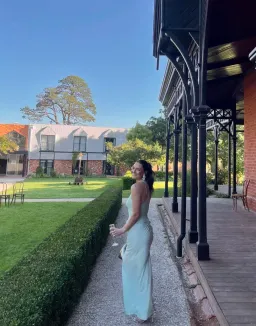 Benni Jade Maxi Dress Aqua size 10 for rent on The Volte - image 3